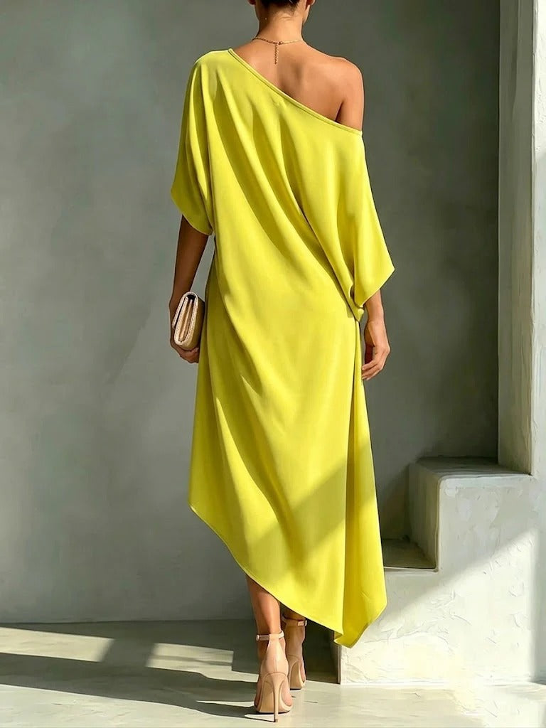 Octavia | The One-Shoulder Midi Dress